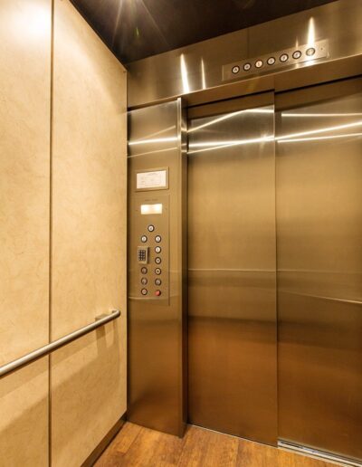 Elevator Interior - Gold & Beige