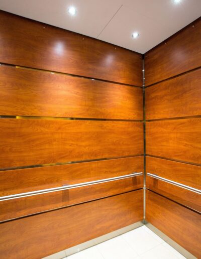 Elevator Interior - Wood Panels